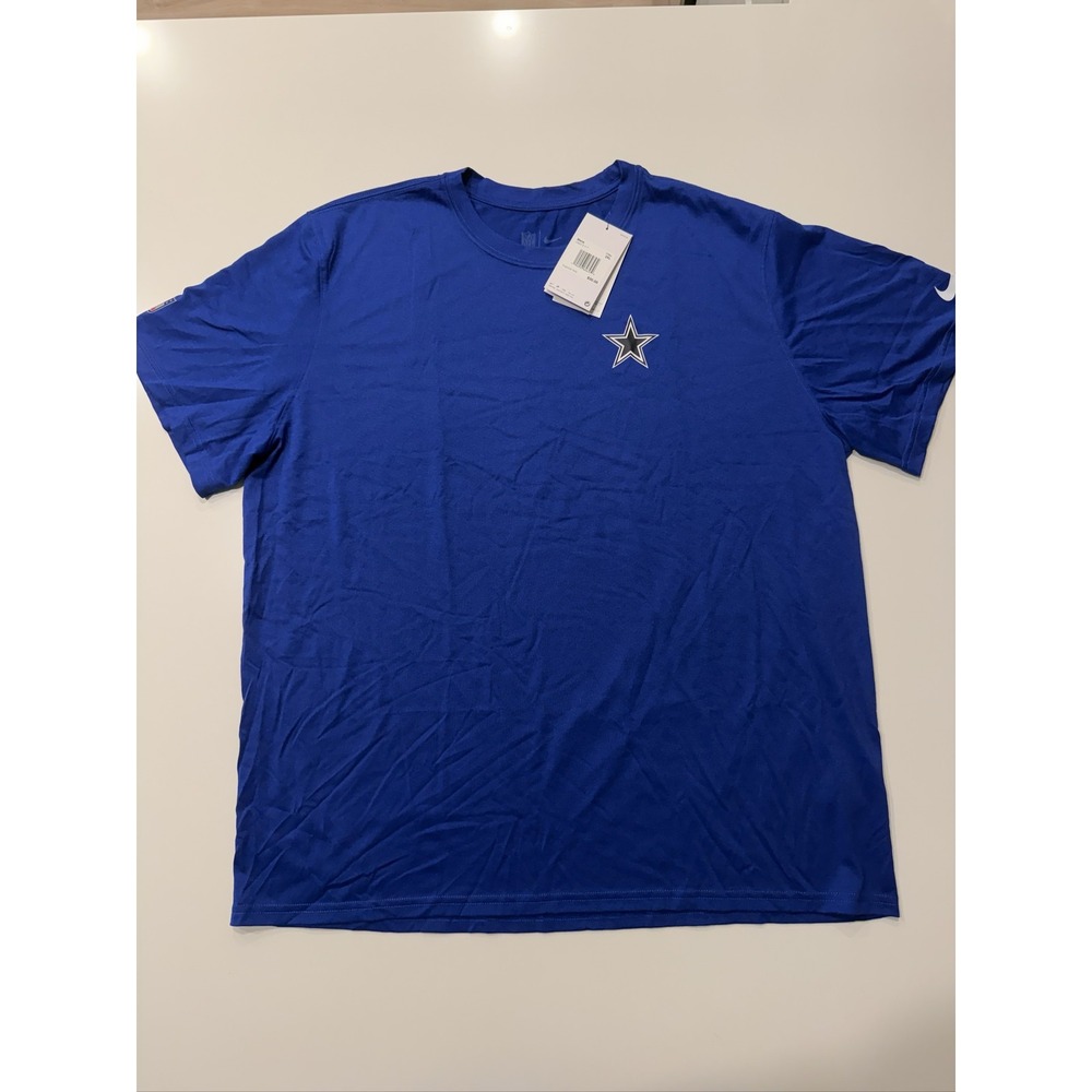 Nike Dallas Cowboys T-Shirt Men's 2XL Blue NFL Football DB9579-417
